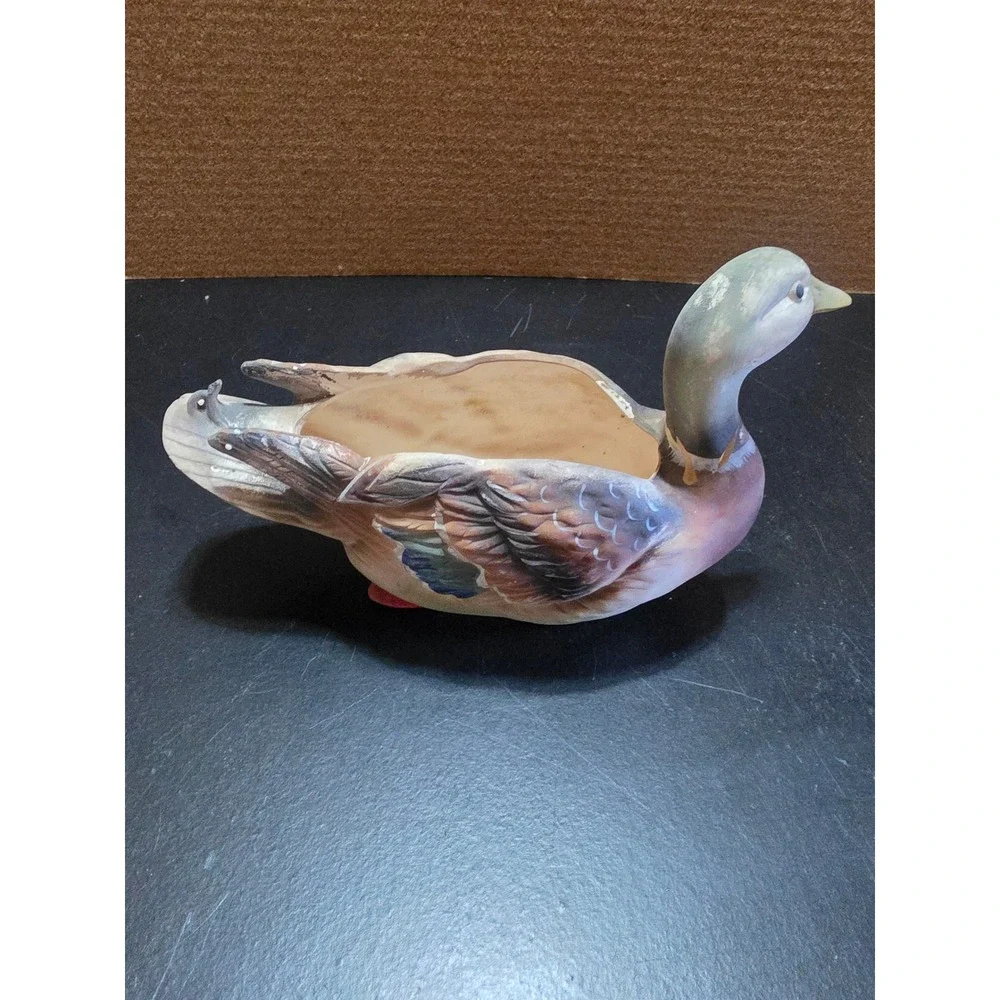 Vintage Napcoware Mallard Duck Ceramic Planter Figurine Japan *read details